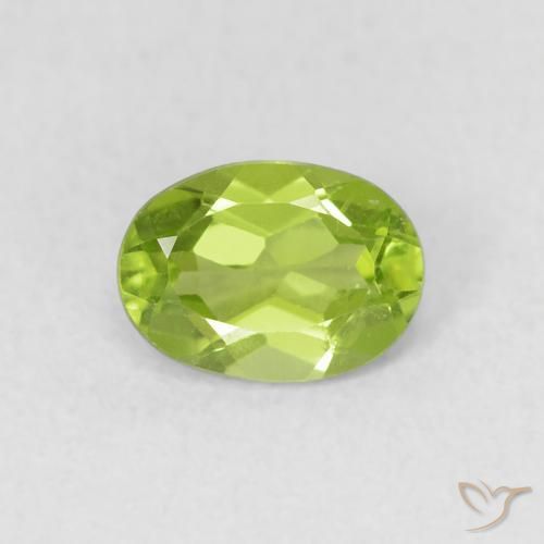 0.91ct Naturel Vert éclatant Péridot, ovale, VS