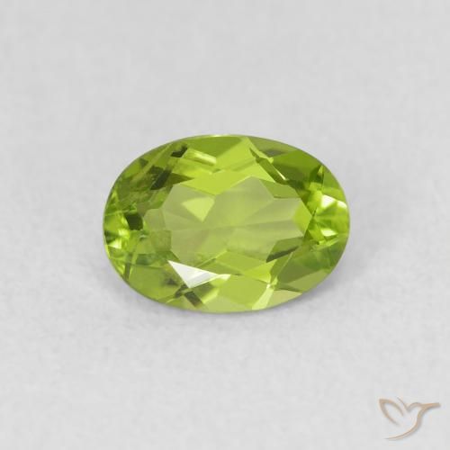0.86ct Naturel Vert éclatant Péridot, ovale, VS