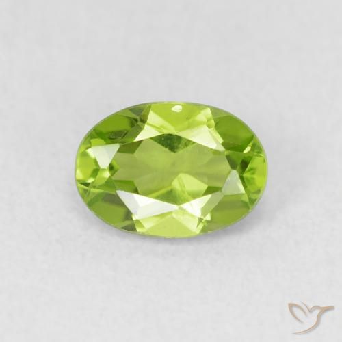 0.98ct Naturel Vert éclatant Péridot, ovale, VS