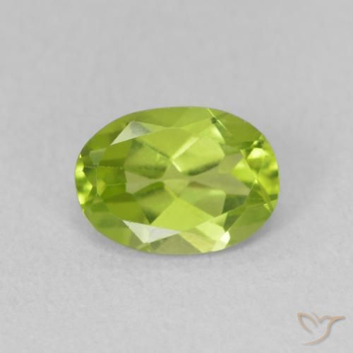 0.88ct Naturel Vert éclatant Péridot, ovale, VS