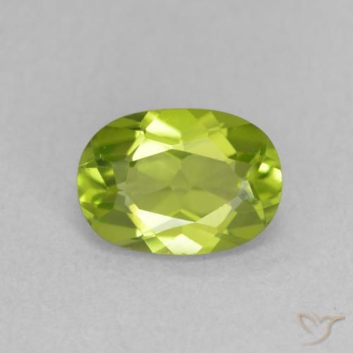 0.96ct Naturel Vert jaunâtre Péridot, ovale, VS