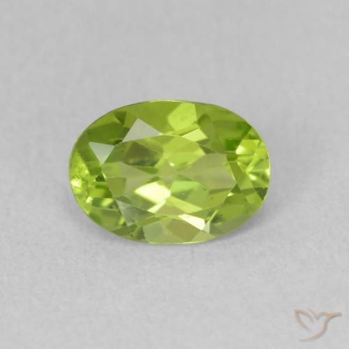 0.92ct Naturel Vert éclatant Péridot, ovale, VS
