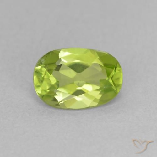 0.84ct Naturel Vert jaunâtre vif Péridot, ovale, VS