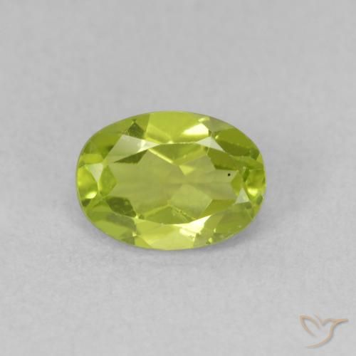 0.94ct Naturel Vert éclatant Péridot, ovale, VVS-VS