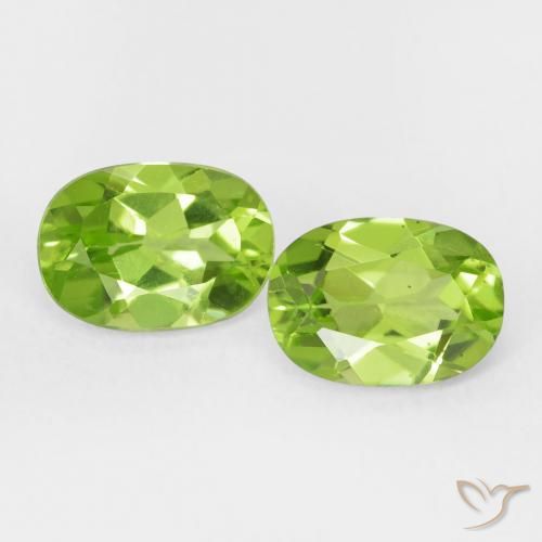 1.91ctw Naturel Vert moyen Péridot, ovale, VS