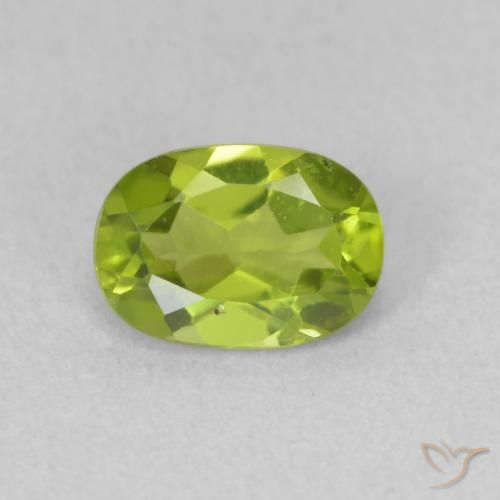 0.96ct Naturel Vert jaunâtre Péridot, ovale, VS