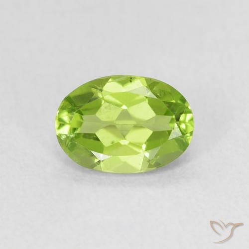 0.94ct Naturel Vert jaunâtre Péridot, ovale, VS