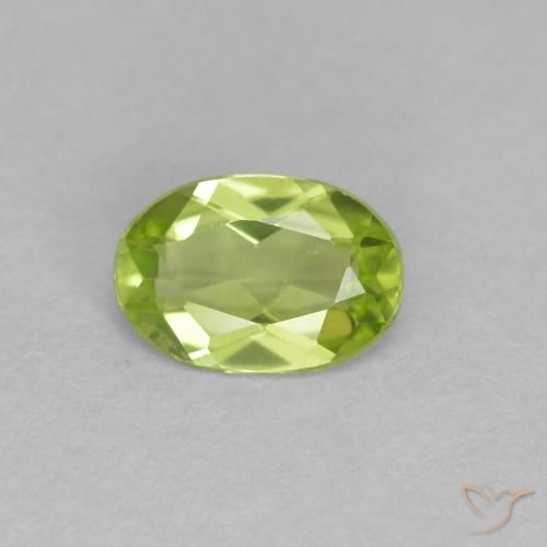 0.50ct Naturel Vert clair Péridot, ovale, VS