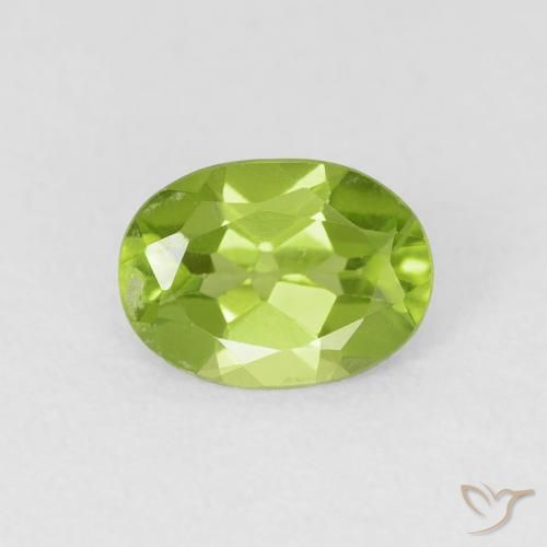 0.83ct Naturel Vert éclatant Péridot, ovale, VS