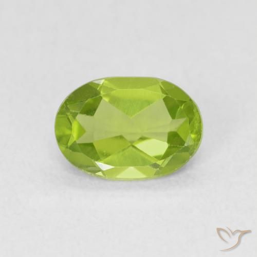 0.78ct Naturel Vert éclatant Péridot, ovale, VS