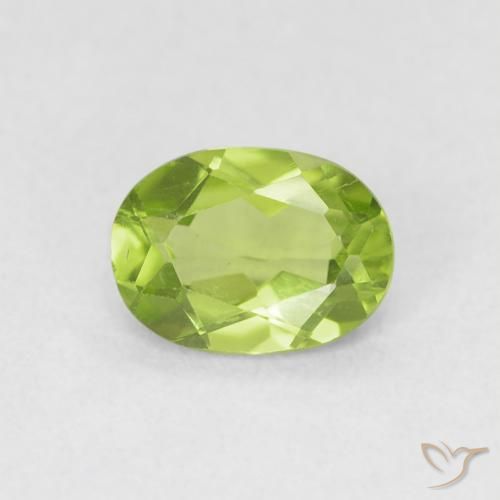 0.81ct Naturel Vert éclatant Péridot, ovale, VS