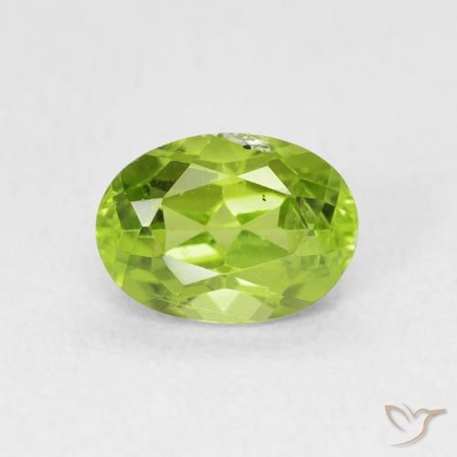 1.07ct Naturel Vert éclatant Péridot, ovale, VS