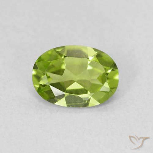 0.78ct Naturel Vert éclatant Péridot, ovale, VS