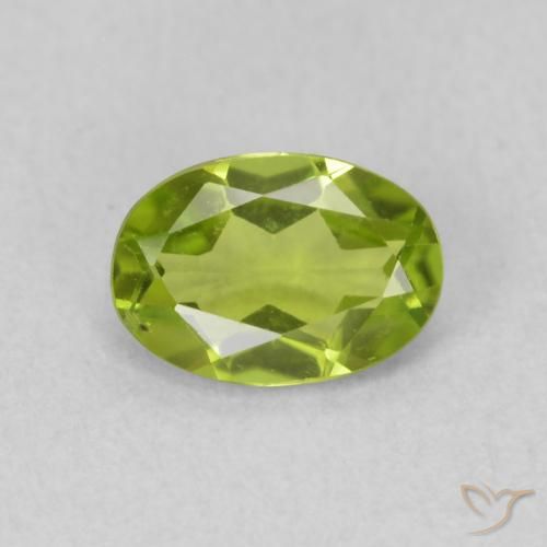 0.84ct Naturel Vert éclatant Péridot, ovale, VS