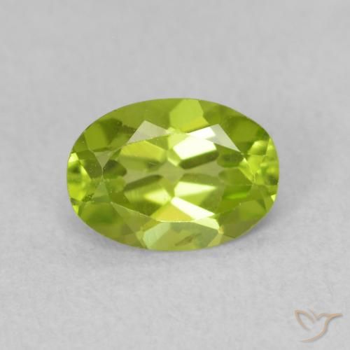 0.85ct Naturel Vert jaunâtre Péridot, ovale, VS