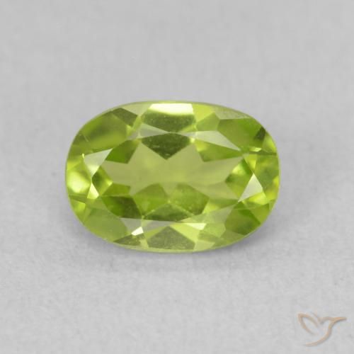 0.93ct Naturel Vert clair Péridot, ovale, VS