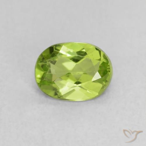 0.68ct Naturel Vert éclatant Péridot, ovale, VS