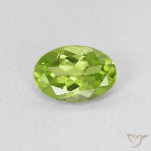 0.73ct Naturel Vert éclatant Péridot, ovale, VS