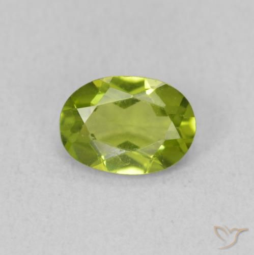 0.81ct Naturel Vert éclatant Péridot, ovale, VS