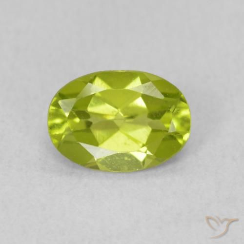 0.79ct Naturel Vert clair Péridot, ovale, VS