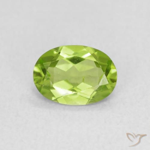 0.83ct Naturel Vert éclatant Péridot, ovale, VS