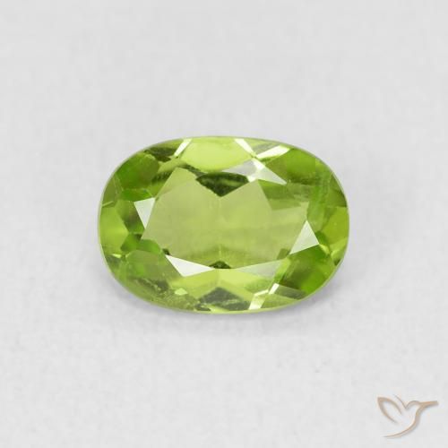 0.88ct Naturel Vert éclatant Péridot, ovale, VS