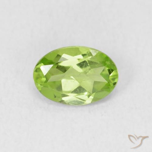 0.84ct Naturel Vert éclatant Péridot, ovale, VS