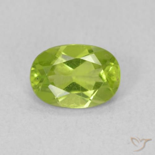 0.86ct Naturel Vert clair Péridot, ovale, VS