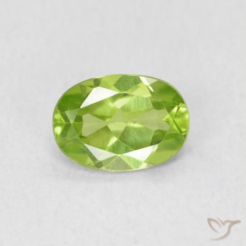 0.83ct Naturel Vert éclatant Péridot, ovale, VS