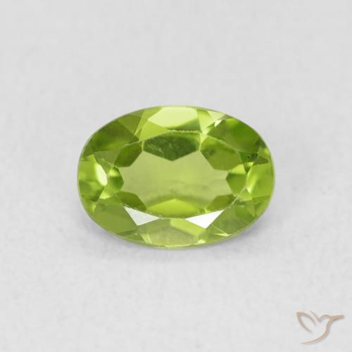 0.84ct Naturel Vert éclatant Péridot, ovale, VS