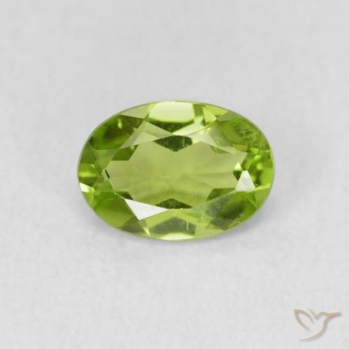 0.84ct Naturel Vert éclatant Péridot, ovale, VS