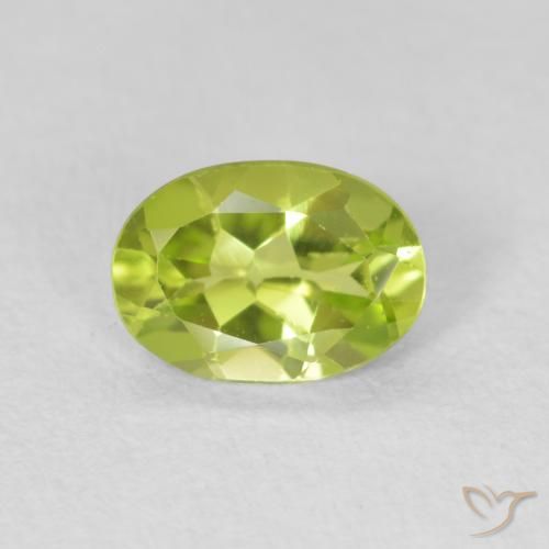 0.71ct Naturel Vert clair Péridot, ovale, VS