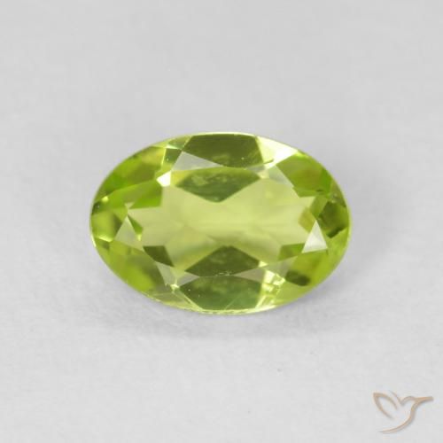 0.75ct Naturel Vert clair Péridot, ovale, VS