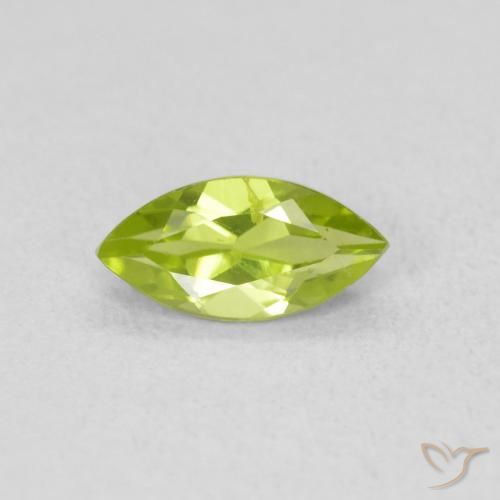 0.65ct Naturel Vert jaunâtre Péridot, Marquise, VS