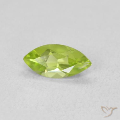 0.58ct Naturel Vert jaunâtre vif Péridot, Marquise, VS