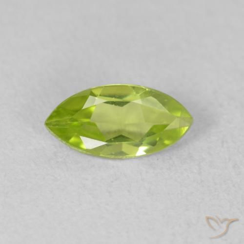 0.58ct Naturel Vert clair Péridot, Marquise, VVS-VS