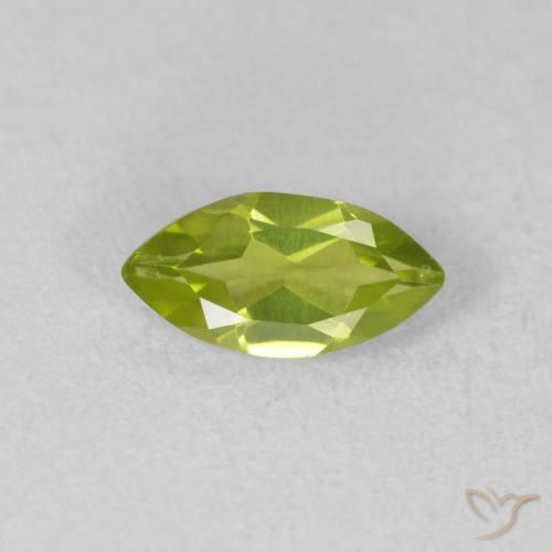 0.63ct Naturel Vert éclatant Péridot, Marquise, VVS-VS