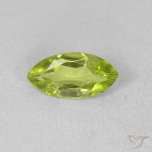 0.56ct Naturel Vert clair Péridot, Marquise, VVS-VS