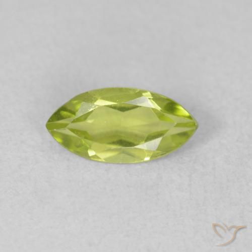 0.56ct Naturel Vert clair Péridot, Marquise, VVS-VS
