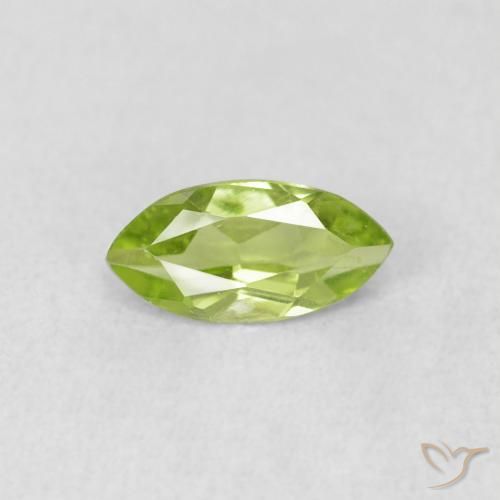 0.63ct Naturel Vert clair Péridot, Marquise, VS