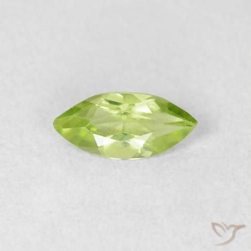 0.40ct Naturel Vert vif et léger Péridot, Marquise, VS