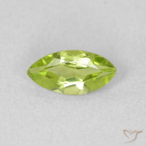 0.56ct Naturel Vert jaunâtre Péridot, Marquise, VS