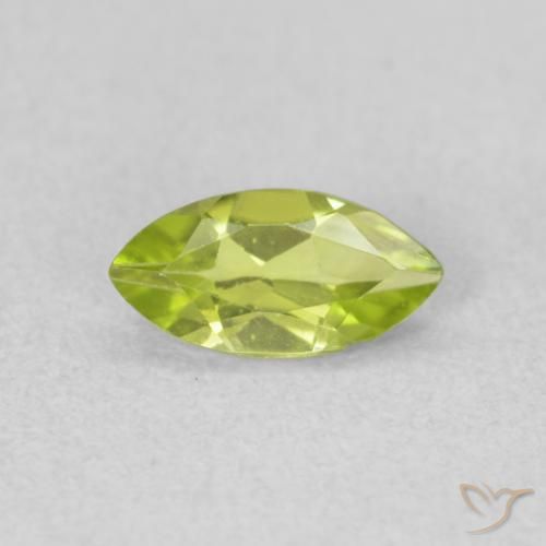 0.54ct Naturel Vert éclatant Péridot, Marquise, VS