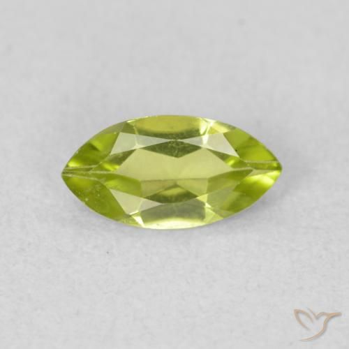 0.54ct Naturel Vert éclatant Péridot, Marquise, VS