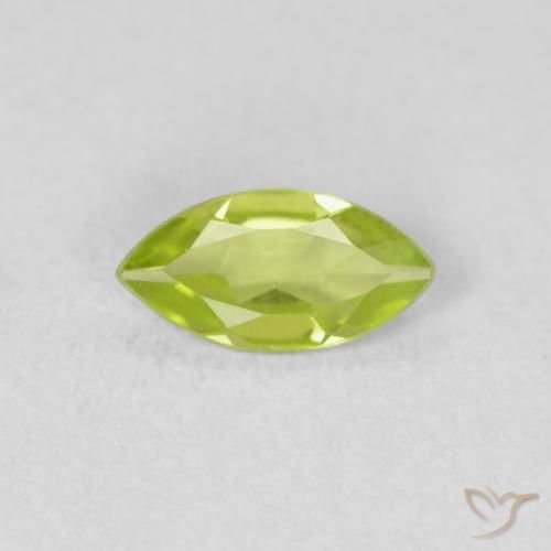 0.51ct Naturel Vert clair Péridot, Marquise, VS