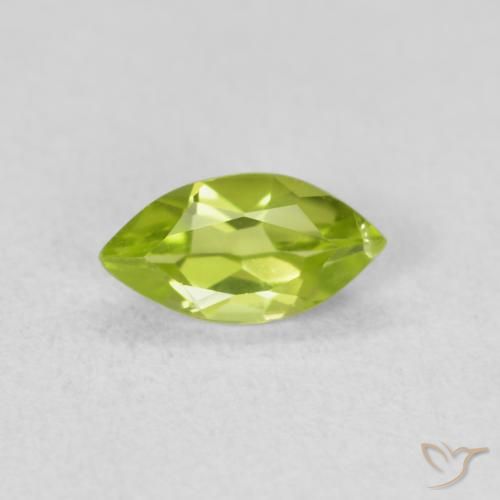 0.62ct Naturel Vert clair Péridot, Marquise, VS