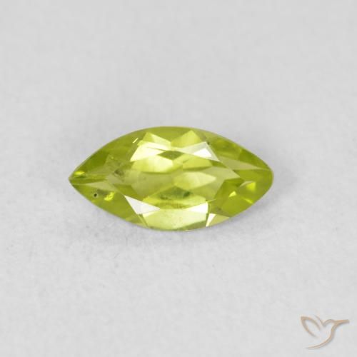 0.53ct Naturel Vert éclatant Péridot, Marquise, VS