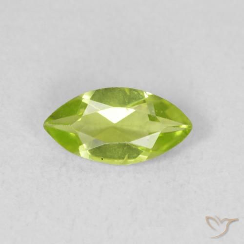 0.57ct Naturel Vert clair Péridot, Marquise, VS