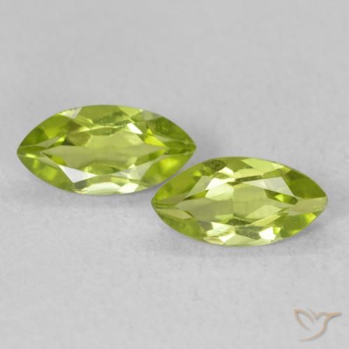 1.18ctw Naturel Vert jaunâtre vif Péridot, Marquise, VS
