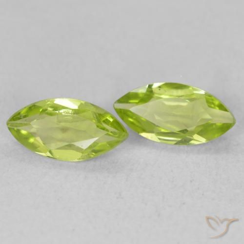 1.01ctw Naturel Vert moyen Péridot, Marquise, VS
